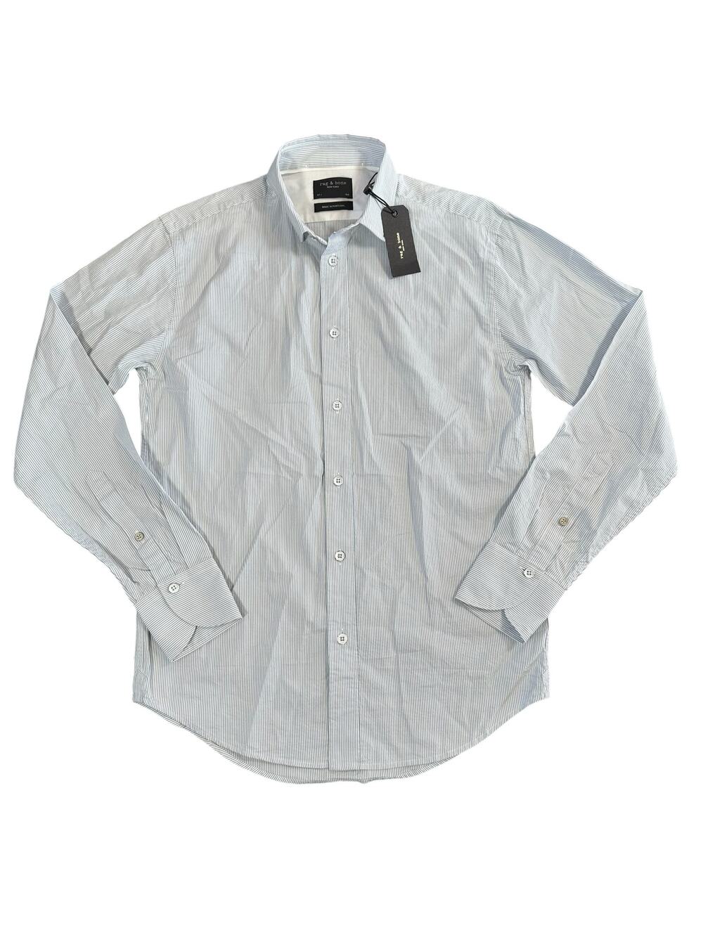 Rag & Bone Men's Fit 1 Charles Shirt Striped Size 14.5